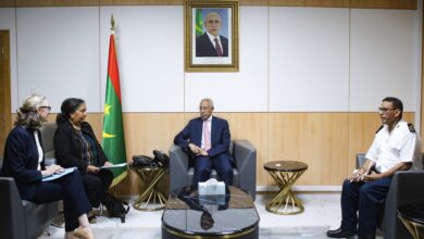 صورة وزير الدفاع يستقبل القائمة بالأعمال بسفارة الولايات المتحدة الأمريكية