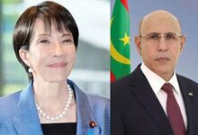 صورة رئيس الجمهورية يهنئ رئيسة الوزراء اليابانية