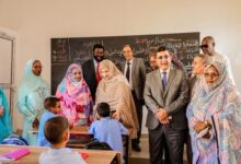 صورة تدشين مدرسة البروفسور باب طالب في مقاطعة لكصر بنواكشوط الغربية