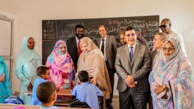 صورة تدشين مدرسة البروفسور باب طالب في مقاطعة لكصر بنواكشوط الغربية