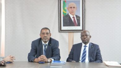 صورة تبادل المهام بين الامين العام الجديد للمندوبية  العامة للتضامن الوطني ومكافحة الإقصاء “التآزر” وسلفه