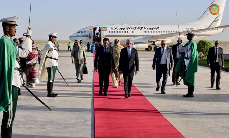 صورة رئيس الجمهورية يعود إلى نواكشوط بعد المشاركة في منتدى مبادرة مستقبل الاستثمار