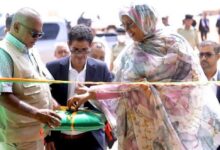 صورة تدشين مخزن تابع لمفوضية الأمن الغذائى في انبيكت لحواش