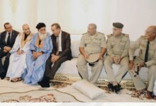 صورة المدير العام للأمن الوطني يعزي في وفاة مفوض رئيس محمد محمود عبد العزيز