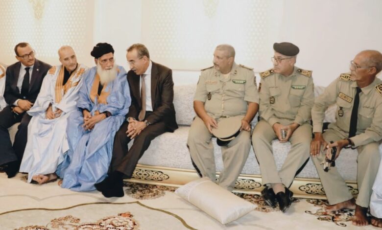 صورة المدير العام للأمن الوطني يعزي في وفاة مفوض رئيس محمد محمود عبد العزيز