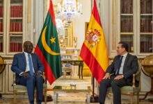 صورة مدريد : ولد مرزوك  يجري مباحثات مع نظيره الاسباني