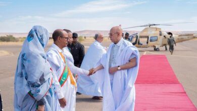 صورة رئيس الجمهورية ي يختتم زيارته لولاية الحوض الشرقي ويتوجه إلى نواكشوط