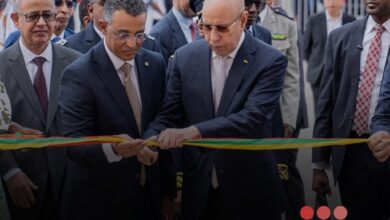 صورة رئيس الجمهورية يدشن المعهد الوطني للبحوث في مجال الصحه العمومية بولاية اترارزة