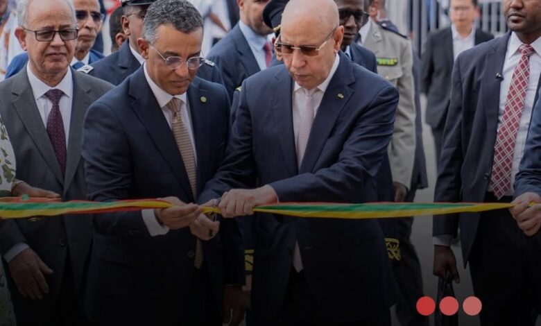 صورة رئيس الجمهورية يدشن المعهد الوطني للبحوث في مجال الصحه العمومية بولاية اترارزة