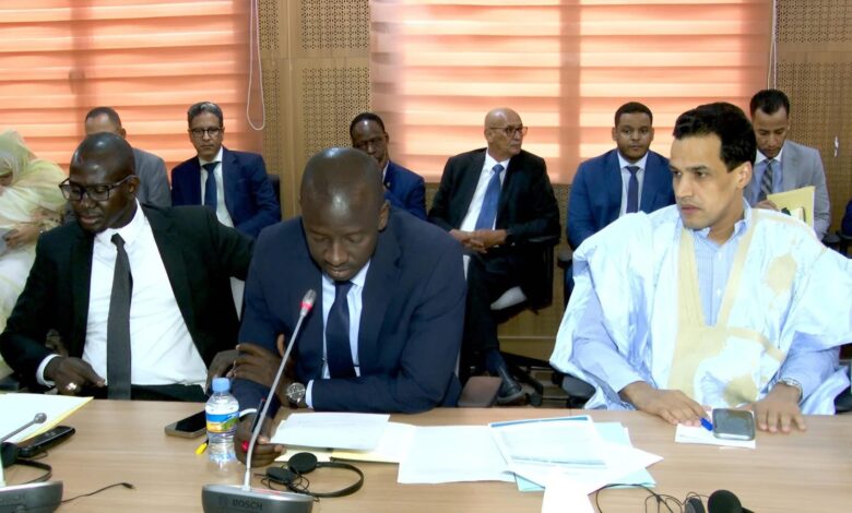 صورة لجنة المالية بالجمعية الوطنية تدرس ميزانية وزراة المعادن والصناعة