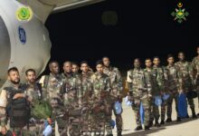 صورة عودة الفوج الأول من الكتيبة التاسعة لحفظ السلام بعد إتمام مهامه في جمهورية إفريقيا الوسطى