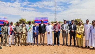 صورة مفوضية الأمن الغذائي توزع  مساعدات على 800 أسرة بالتعاون مع قطر الخيرية