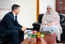 صورة المديرة العامة للمركزية للشراء تبحث مع ممثل السفارة الأوكرانية تعزيز التعاون في تموين السوق الوطني