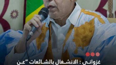 صورة غزواني : الا نشغال بالشائعات عن خلافات داخل النظام يعيق مسار التنمية ويصرف الا هتمام عن الأولويات الوطنية