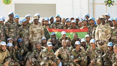 صورة عودة الفوج الثاني من الكتيبة التاسعة لحفظ السلام بعد اتمام مهامه في جمهورية إفريقيا الوسطى