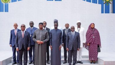 صورة وزير الدفاع يمثل رئيس الجمهورية في مراسم إحياء ذكري مجزرة تياروي بالسنغال