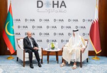 صورة رئيس الجمهورية يلتقي أمير دولة قطر