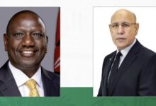 صورة رئيس الجمهورية رئيس جمهورية كينيا بمناسبة احتفال بلاده بالعيد الوطني.