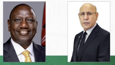 صورة رئيس الجمهورية رئيس جمهورية كينيا بمناسبة احتفال بلاده بالعيد الوطني.