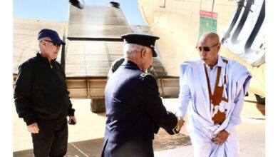 صورة رئيس الجمهورية  يتوجه إلى نواكشوط بعد إشرافه على افتتاح فعاليات النسخة الرابعة عشرة من مهرجان مدائن التراث