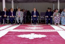 صورة رئيس الجمهورية يشرف على تدشين ووضع حجر الأساس لعدد من المنشآت والمباني الإدارية والقضائية والرياضية