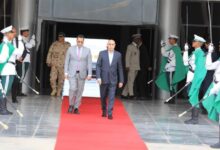 صورة رئيس الجمهورية   يغادر  نواكشوط متوجها إلي مدينة بوكي للإشراف على تدشين وإطلاق مشاريع تنموية