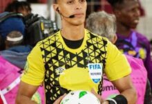 صورة حكم موريتاني يدير مباراة السنغال وبوتسوانا في أمم إفريقيا