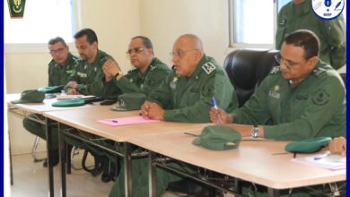 صورة قائد أركان الدرك الوطني يتفقد جاهزية الوحدات العملياتية بأطار