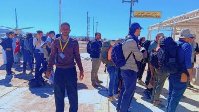 صورة الرحلة الثانية من السياح تصل آدرار وعلى متنها 168 سائحا