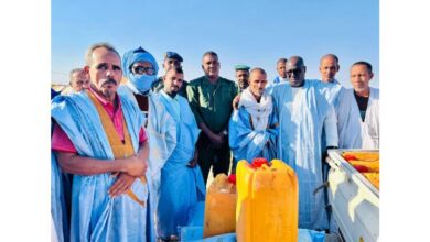 صورة مفوضية الأمن الغذائي تقدم مساعدات لمتضررين من حريق منزل بعوينات ازبل