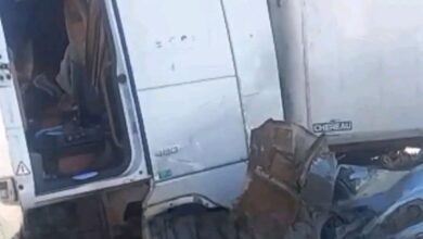 صورة وفاة ثلاثة أشخاص في حاديث سير على طريق نواذيبو