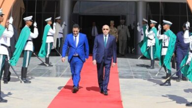 صورة رئيس الجمهورية ، يتوجه إلى مدينة نواذيبو  للإشراف على تدشين مشاريع تنموية هامة، في إطار الأنشطة المخلدة للذكرى الـ 65 لعيد استقلالنا المجيد.