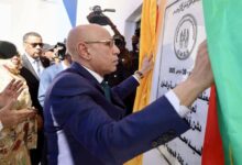 صورة رئيس الجمهورية يدشن مقر الوكالة الجهوية للصندوق الوطني للضمان الاجتماعي في نواذيبو