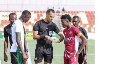 صورة دحان بيده حكما لمواجهة السنغال والسودان في  كأس أمم افريقيا