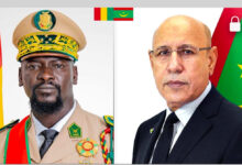 صورة رئيس الجمهورية   يهنئ الجنرال مامادي دومبويا بمناسبة انتخابه رئيسا لجمهورية غينيا