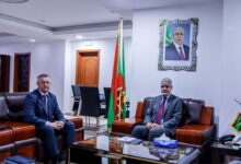 صورة وزير الزراعة يجري مباحثات مع القائم بالأعمال بسفارة أوكرانيا في نواكشوط