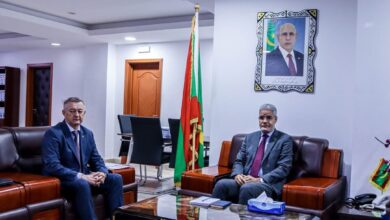 صورة وزير الزراعة يجري مباحثات مع القائم بالأعمال بسفارة أوكرانيا في نواكشوط