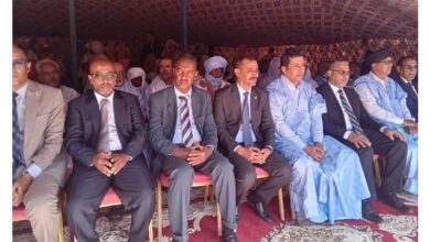 صورة وزير الثقافة والفنون يشرف على تدشين المكتب الجهوي للتلفزة الموريتانية بولاية اينشيري