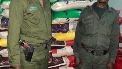 صورة الجمارك تعلن إحباط عمليات تهريب وضبط أكثر من 8 أطنان من الأرز