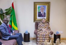 صورة وزيرة العمل الاجتماعي تستقبل ممثل برنامج الأمم المتحدة للتنمية في موريتانيا