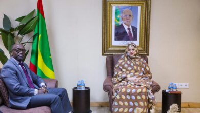 صورة وزيرة العمل الاجتماعي تستقبل ممثل برنامج الأمم المتحدة للتنمية في موريتانيا