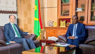 صورة وزير العدل يستقبل سفير إسبانيا في موريتانيا