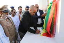 صورة تنبدغة: المندوب العام للتضامن الوطني يضع حجر الأساس لمنشآت اجتماعية