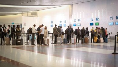 صورة الدفعة الأولى من المستفيدين من مشروع الهجرة الدائرية تتجه إلى اسبانيا