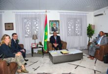 صورة وزير التعليم العالي يستقبل السفير الفرنسي في موريتانيا