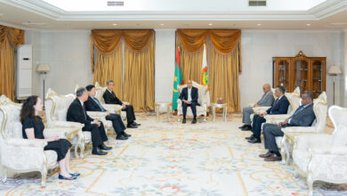 صورة رئيس الجمهورية يستقبل وفدا من هيئة (GX) الصينية