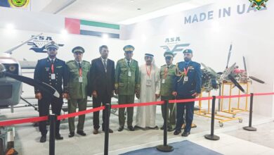 صورة قائد الأركان العامة للجيوش يشارك في معرض أبوظبي للأنظمة غير المأهولة والمحاكاة والتدريب