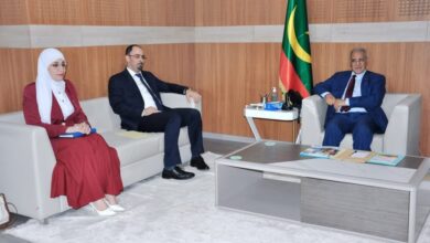 صورة رئيس الجمعية الوطنية يستقبل سفير الجمهورية الجزائرية الديمقراطية الشعبية المعتمد لدى موريتانيا