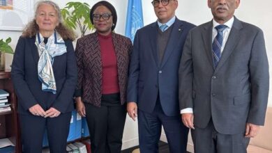 صورة وزير الشؤون الاقتصادية يبحث مع مسؤولة أممية تعزيز الشراكة في مجال الوقاية من النزاعات