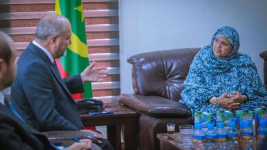 صورة رئيسة جهة نواكشوط تستقبل سفير تركيا في موريتانيا